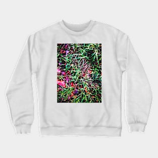 Picture of grass and leafes Crewneck Sweatshirt